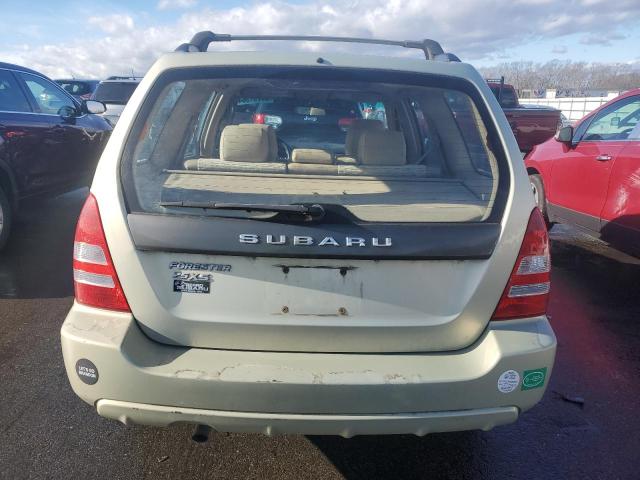 JF1SG656X5H750797 - 2005 SUBARU FORESTER 2.5XS BEIGE photo 6