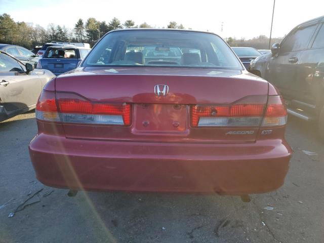 1HGCG16561A021336 - 2001 HONDA ACCORD EX BURGUNDY photo 6