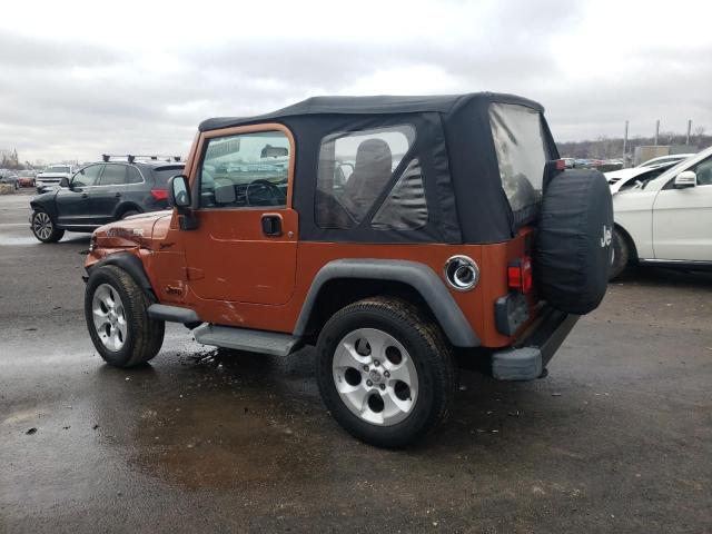 1J4FA49S94P737224 - 2004 JEEP WRANGLER / SPORT ORANGE photo 2