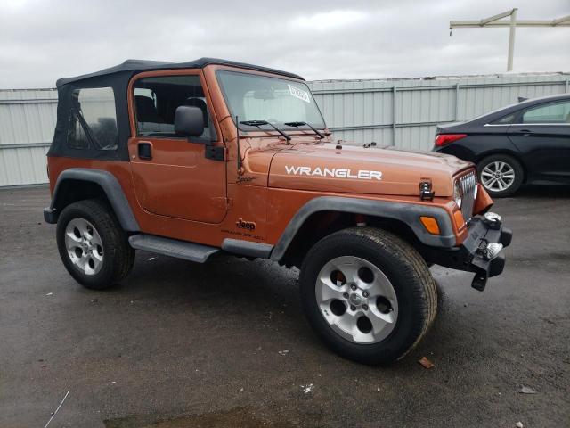 1J4FA49S94P737224 - 2004 JEEP WRANGLER / SPORT ORANGE photo 4