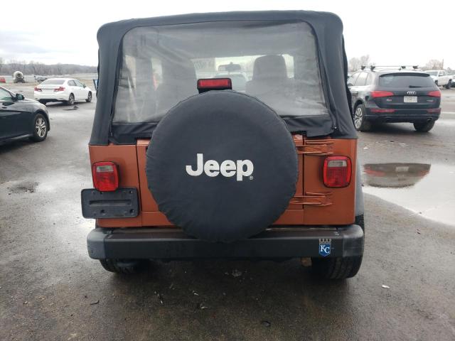 1J4FA49S94P737224 - 2004 JEEP WRANGLER / SPORT ORANGE photo 6