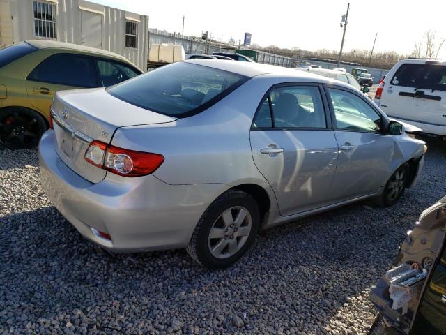 2T1BU4EE1BC741484 - 2011 TOYOTA COROLLA BASE SILVER photo 3