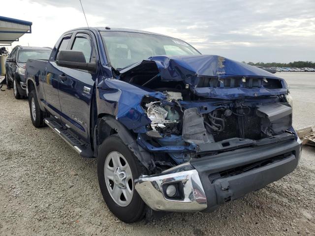 5TFRY5F15EX169278 - 2014 TOYOTA TUNDRA DOUBLE CAB SR/SR5 BLUE photo 4