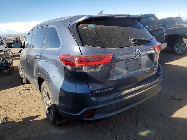 5TDJZRFH4HS406335 - 2017 TOYOTA HIGHLANDER SE BLUE photo 2