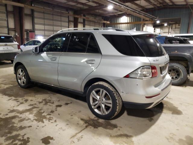 4JGDA5HB1EA277884 - 2014 MERCEDES-BENZ ML 350 4MATIC SILVER photo 2