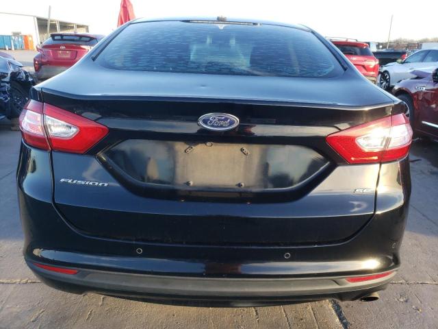 1FA6P0H71G5116916 - 2016 FORD FUSION SE BLACK photo 6