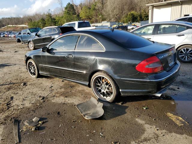 WDBTJ72H67F219928 - 2007 MERCEDES-BENZ CLK 550 BLACK photo 2