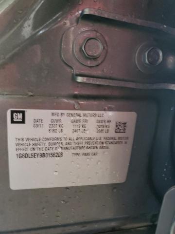 1G6DL5EY9B0156208 - 2011 CADILLAC CTS PERFORMANCE COLLECTION Серый фото 12