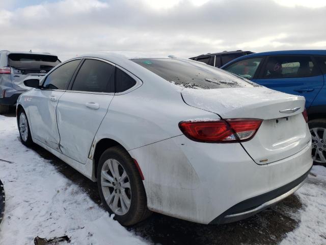 1C3CCCAB7FN695423 - 2015 CHRYSLER 200 LIMITED WHITE photo 2