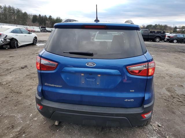 MAJ6S3GL8MC436823 - 2021 FORD ECOSPORT SE BLUE photo 6