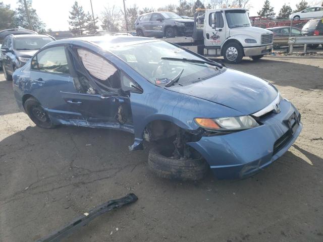 1HGFA16568L041793 - 2008 HONDA CIVIC LX BLUE photo 4