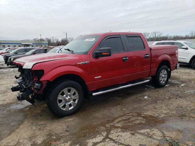 1FTFW1CTXCKE02542 - 2012 FORD F150 SUPERCREW RED photo 1