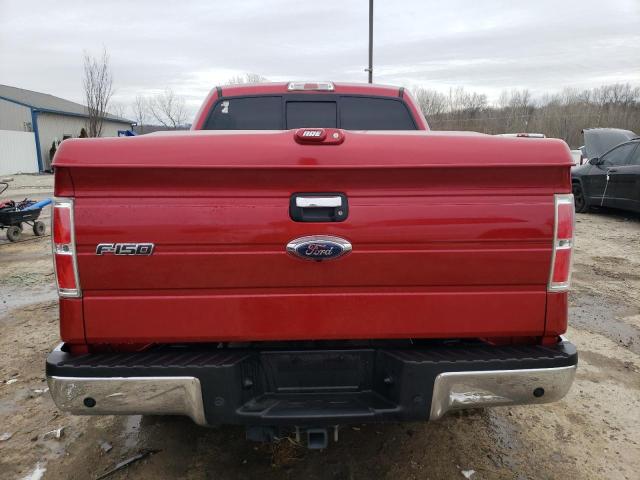 1FTFW1CTXCKE02542 - 2012 FORD F150 SUPERCREW RED photo 6