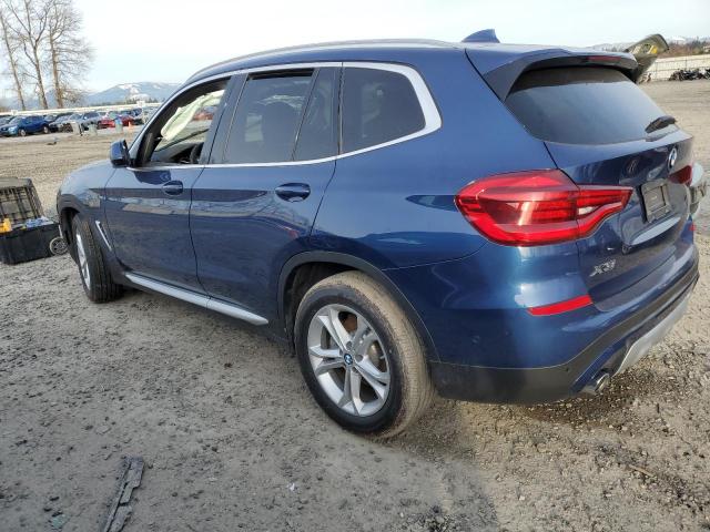 5UXTY5C03L9C45889 - 2020 BMW X3 XDRIVE30I BLUE photo 2