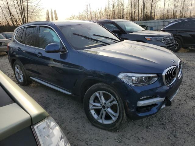 5UXTY5C03L9C45889 - 2020 BMW X3 XDRIVE30I BLUE photo 4