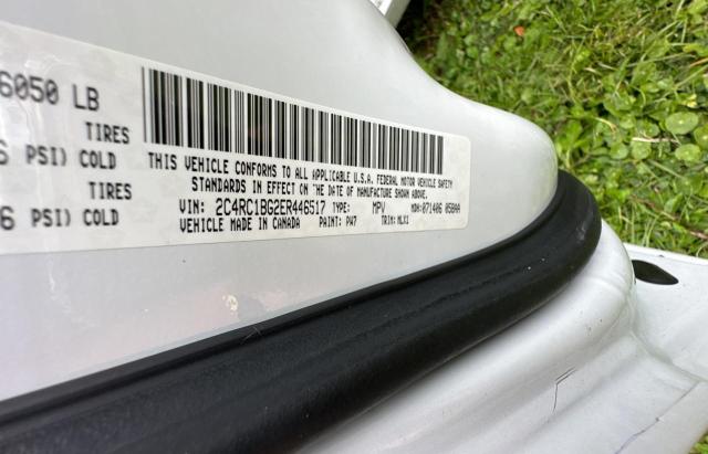 2C4RC1BG2ER446517 - 2014 CHRYSLER TOWN & COU TOURING WHITE photo 10