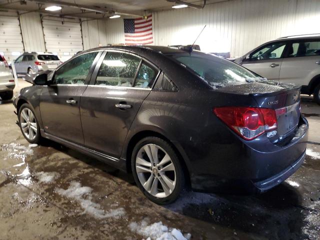 1G1PG5SB0F7144355 - 2015 CHEVROLET CRUZE LTZ GRAY photo 2