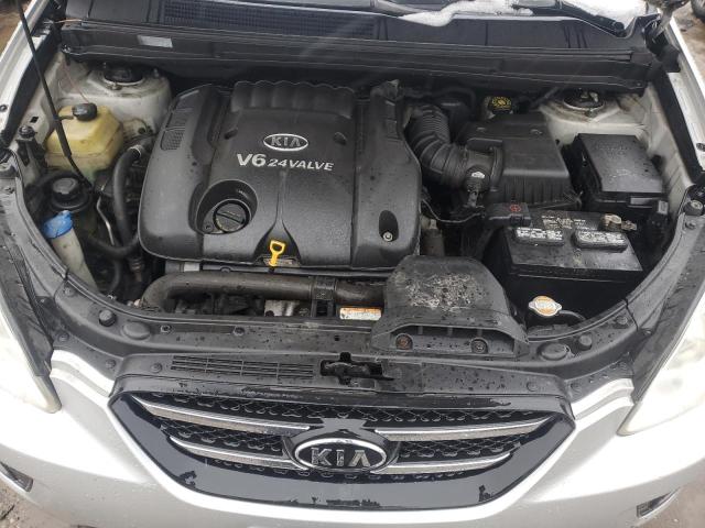 KNAFG526177067077 - 2007 KIA RONDO LX SILVER photo 12