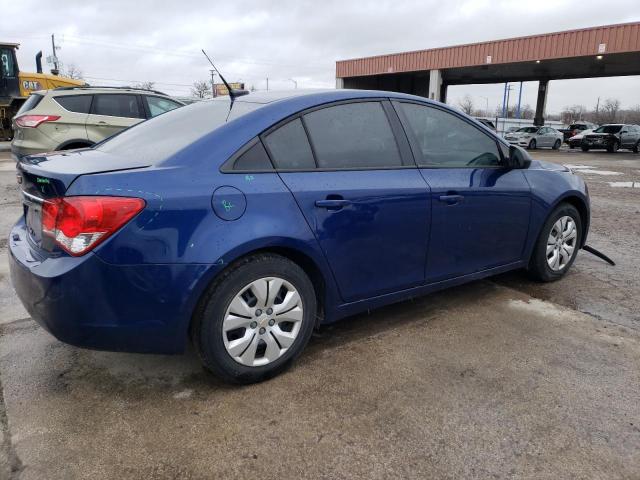 1G1PA5SH3D7208262 - 2013 CHEVROLET CRUZE LS BLUE photo 3