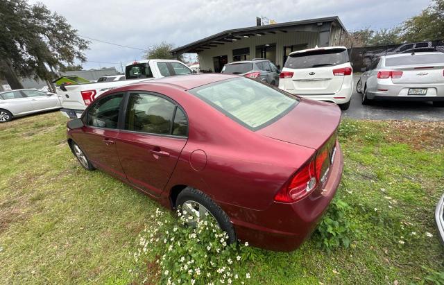 1HGFA16827L132312 - 2007 HONDA CIVIC EX RED photo 3