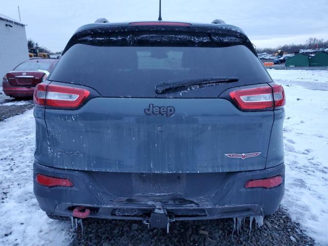 1C4PJMBB0FW595651 - 2015 JEEP CHEROKEE TRAILHAWK BLUE photo 6