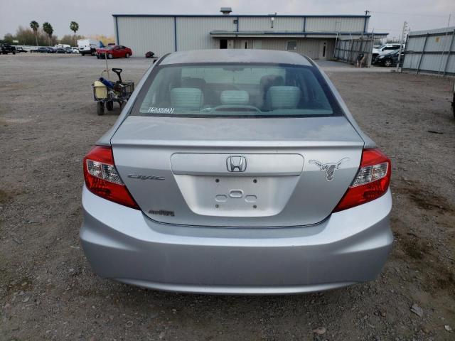 2HGFB2F54CH313833 - 2012 HONDA CIVIC LX SILVER photo 6