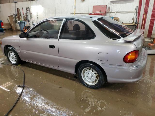 KMHVD14N7VU239031 - 1997 HYUNDAI ACCENT L SILVER photo 2