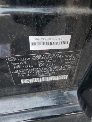 5NPE24AF6JH714598 - 2018 HYUNDAI SONATA SE BLACK photo 12