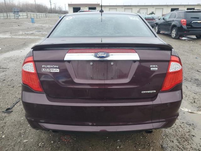 3FAHP0CG1CR242085 - 2012 FORD FUSION SEL BURGUNDY photo 6