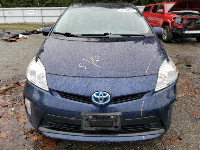 JTDKN3DU6F0467909 - 2015 TOYOTA PRIUS BLUE photo 5