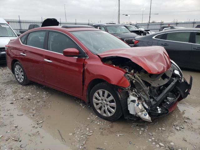 3N1AB7AP5DL608367 - 2013 NISSAN SENTRA S RED photo 4