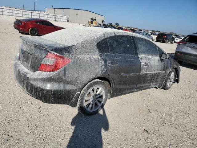 2HGFB2F9XCH515630 - 2012 HONDA CIVIC EXL დამწვარი ფოტო 3