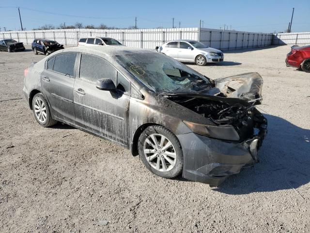 2HGFB2F9XCH515630 - 2012 HONDA CIVIC EXL დამწვარი ფოტო 4