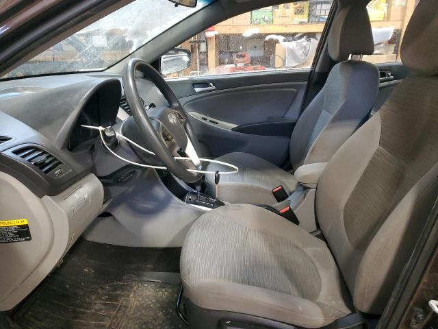 KMHCT4AE6FU827231 - 2015 HYUNDAI ACCENT GLS BROWN photo 7