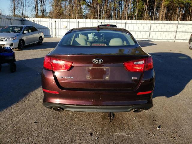 5XXGM4A73FG469709 - 2015 KIA OPTIMA LX BURGUNDY photo 6