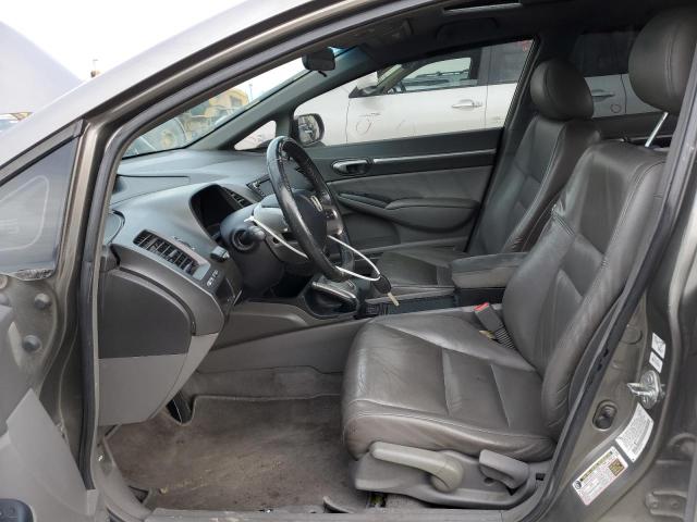 2HGFA16958H513546 - 2008 HONDA CIVIC EXL ნაცრისფერი ფოტო 7