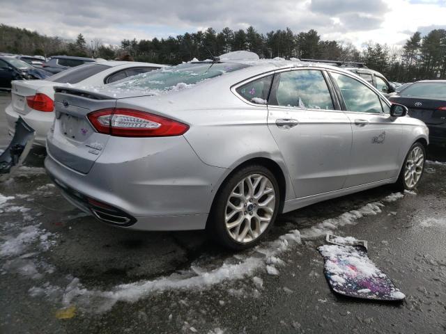 3FA6P0K95ER117264 - 2014 FORD FUSION TITANIUM SILVER photo 3