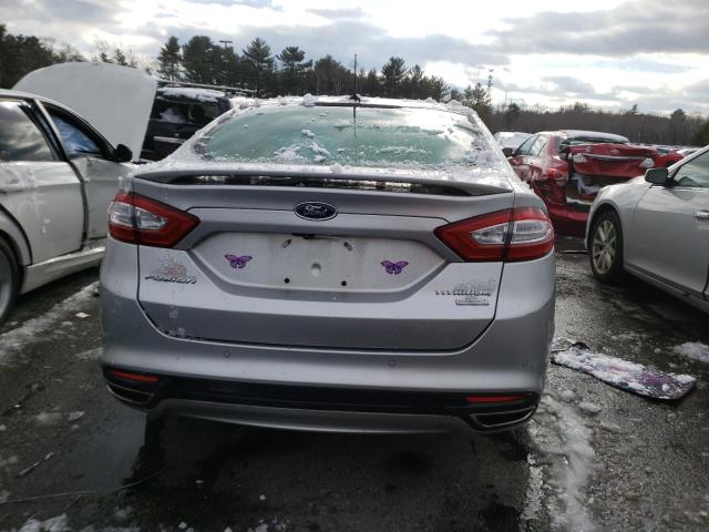 3FA6P0K95ER117264 - 2014 FORD FUSION TITANIUM SILVER photo 6