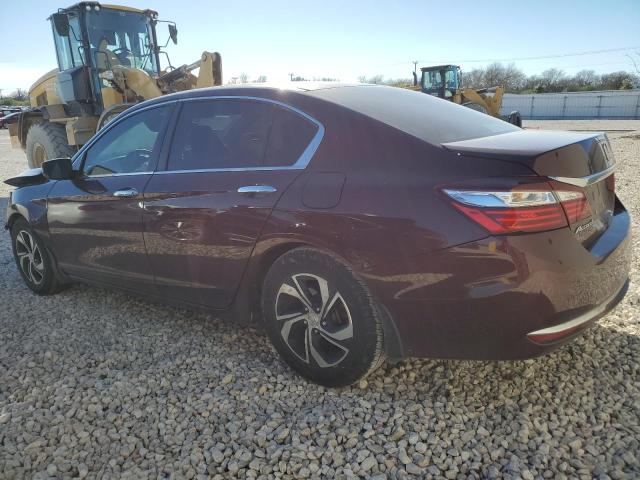 1HGCR2F3XGA006023 - 2016 HONDA ACCORD LX BURGUNDY photo 2