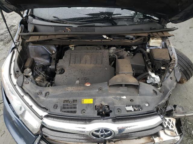 5TDKKRFH3GS129961 - 2016 TOYOTA HIGHLANDER XLE BLUE photo 12