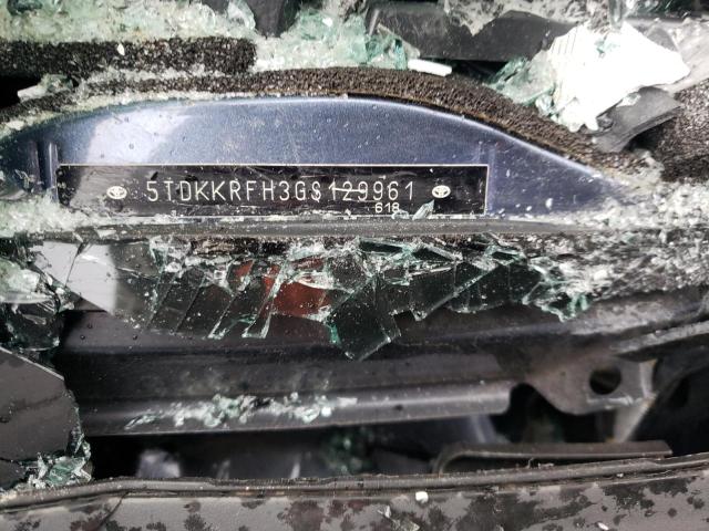 5TDKKRFH3GS129961 - 2016 TOYOTA HIGHLANDER XLE BLUE photo 13