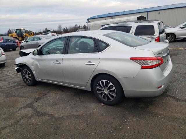 3N1AB7AP7EL670855 - 2014 NISSAN SENTRA S SILVER photo 2