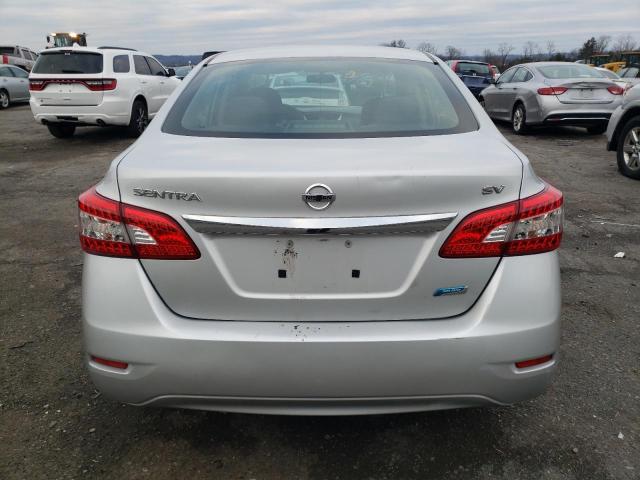 3N1AB7AP7EL670855 - 2014 NISSAN SENTRA S SILVER photo 6