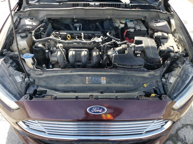 3FA6P0H74DR280718 - 2013 FORD FUSION SE MAROON photo 11