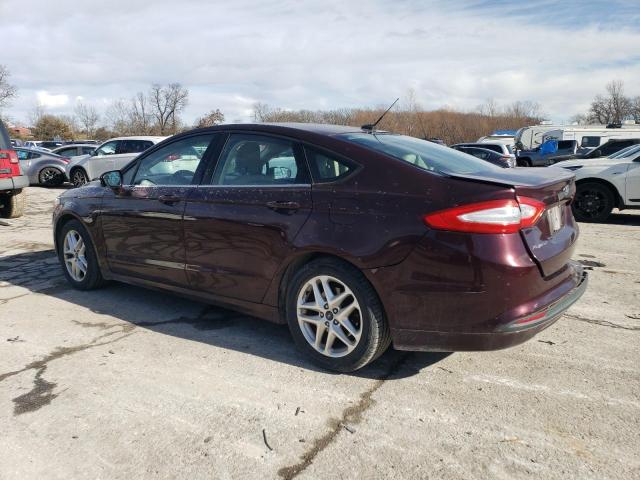 3FA6P0H74DR280718 - 2013 FORD FUSION SE MAROON photo 2