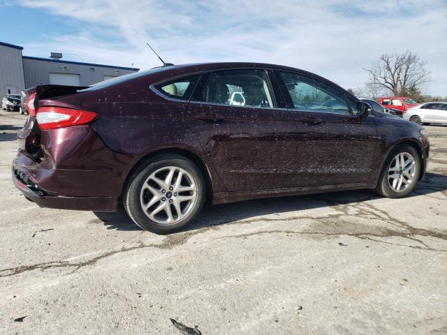 3FA6P0H74DR280718 - 2013 FORD FUSION SE MAROON photo 3