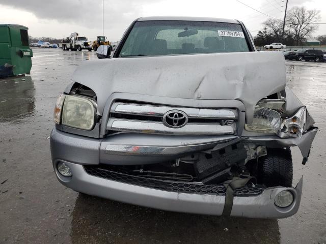 5TBDT44176S540883 - 2006 TOYOTA TUNDRA DOUBLE CAB SR5 GRAY photo 5