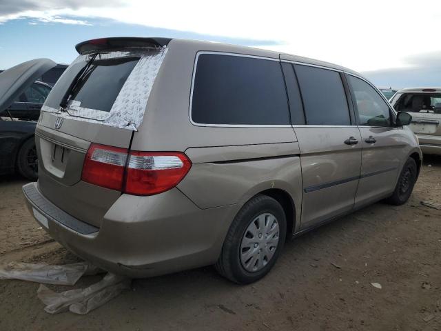 5FNRL38206B109820 - 2006 HONDA ODYSSEY LX GOLD photo 3