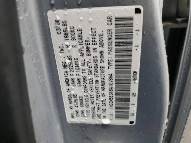 1HGCM56346A107864 - 2006 HONDA ACCORD SE SILVER photo 12