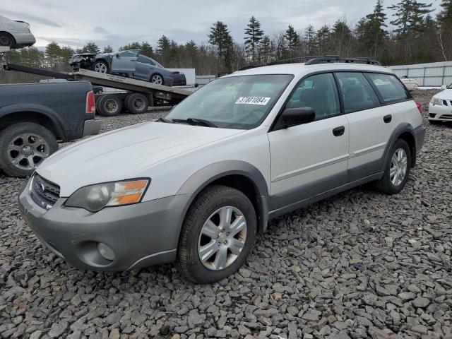 4S4BP61C057302009 - 2005 SUBARU LEGACY OUTBACK 2.5I WHITE photo 1